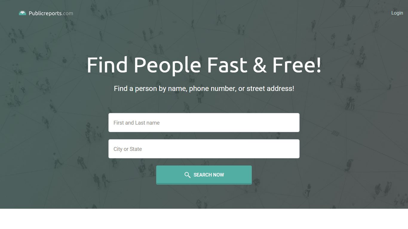 Comprehensive People Finder Engine | PublicReports